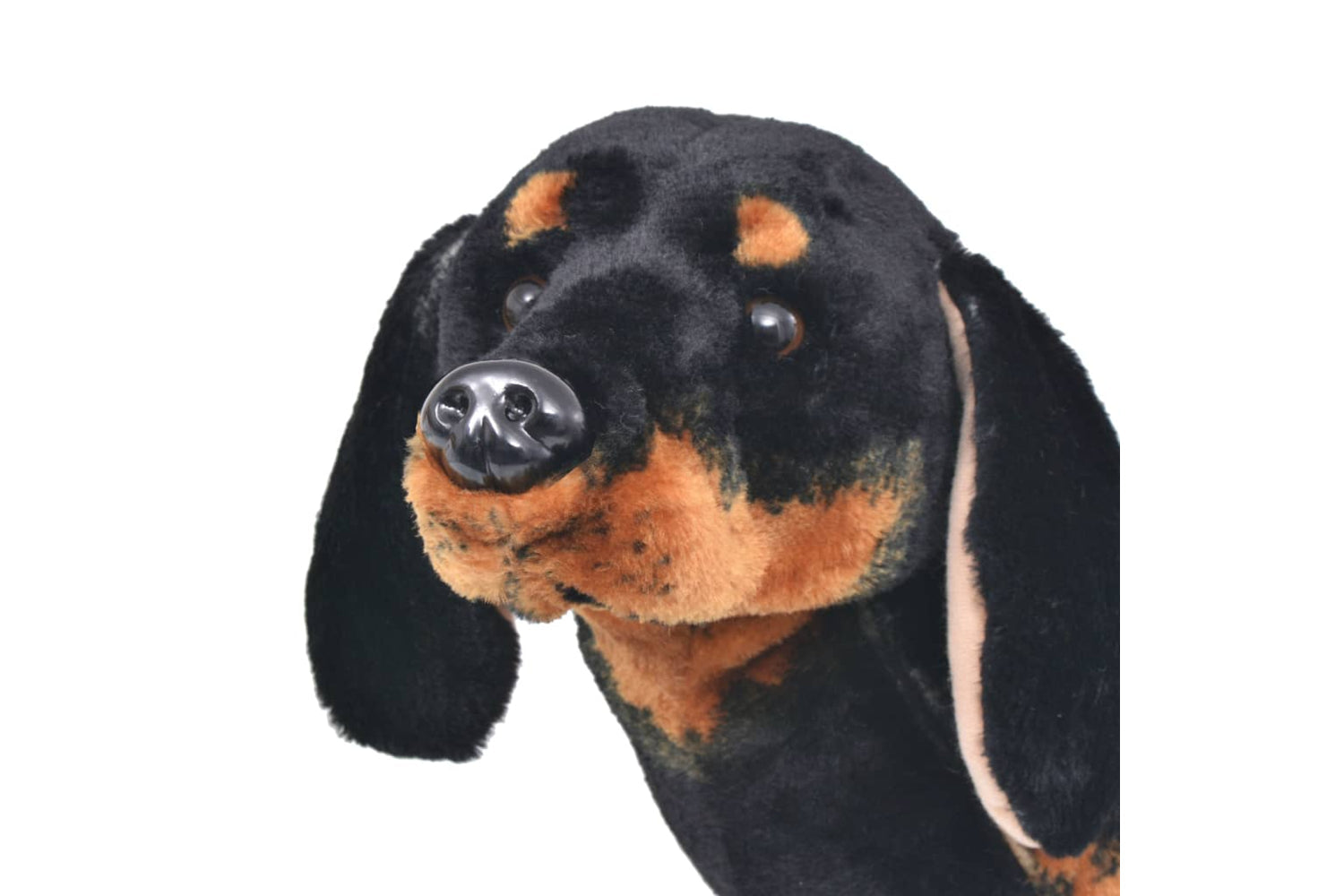 vidaXL 91333 Standing Plush Toy Dachshund Dog Black Xxl-3
