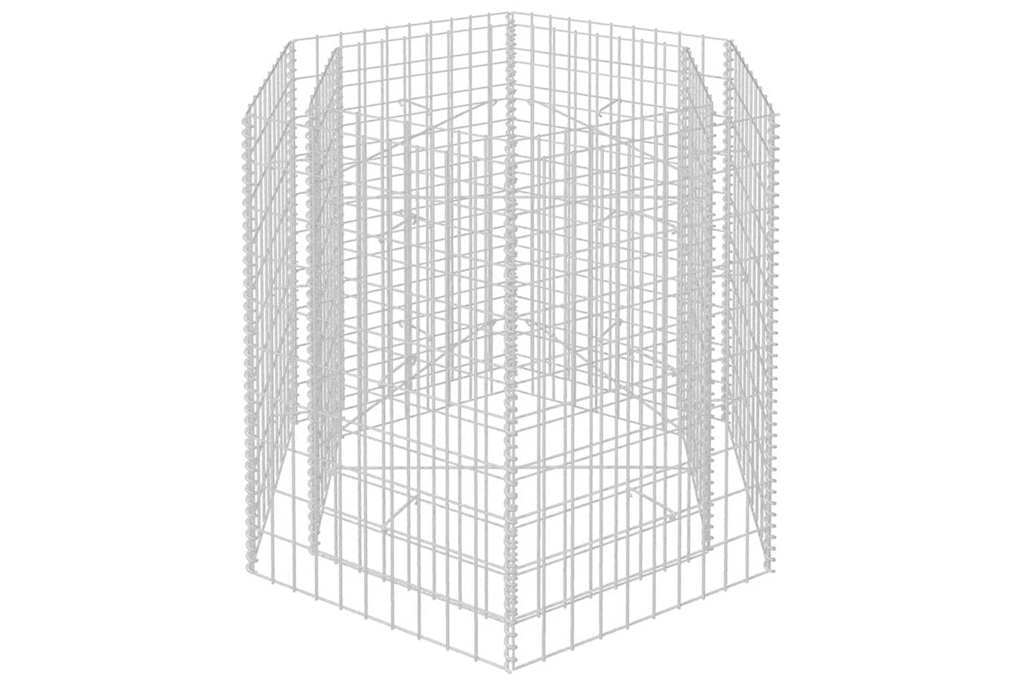 vidaXL 142533 Hexagonal Gabion Raised Bed 100x90x100cm-3