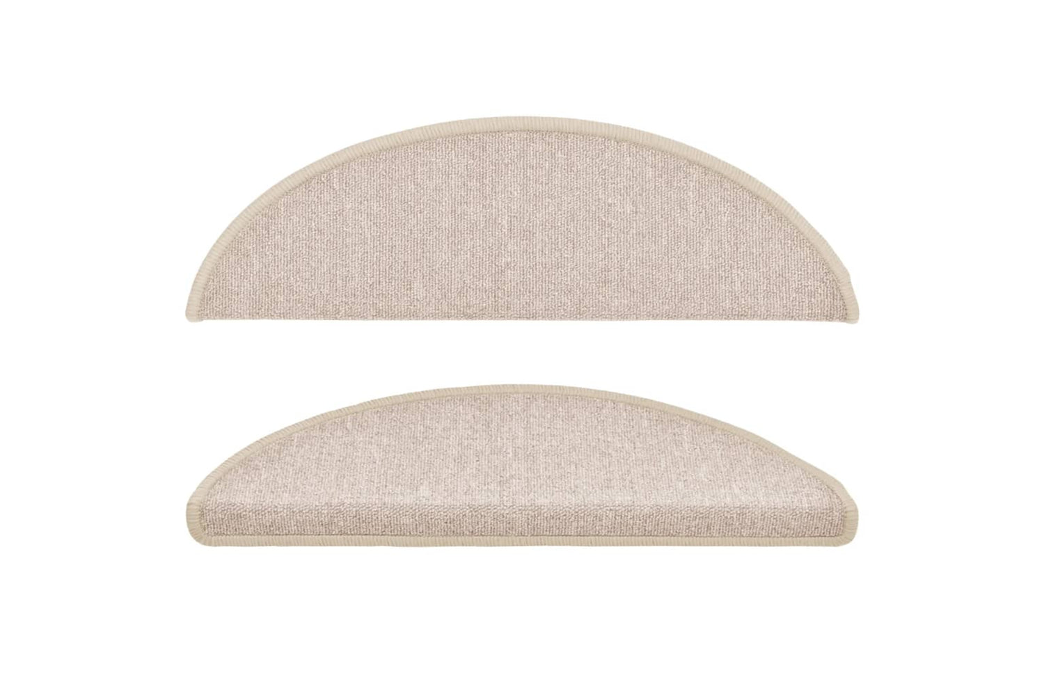 vidaXL 133882 Carpet Stair Treads 15 Pcs Taupe 56x17x3cm-3