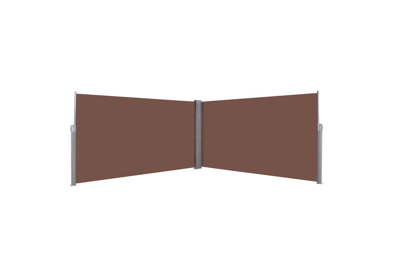 vidaXL 143681 Retractable Side Awning 160x600cm Brown-2