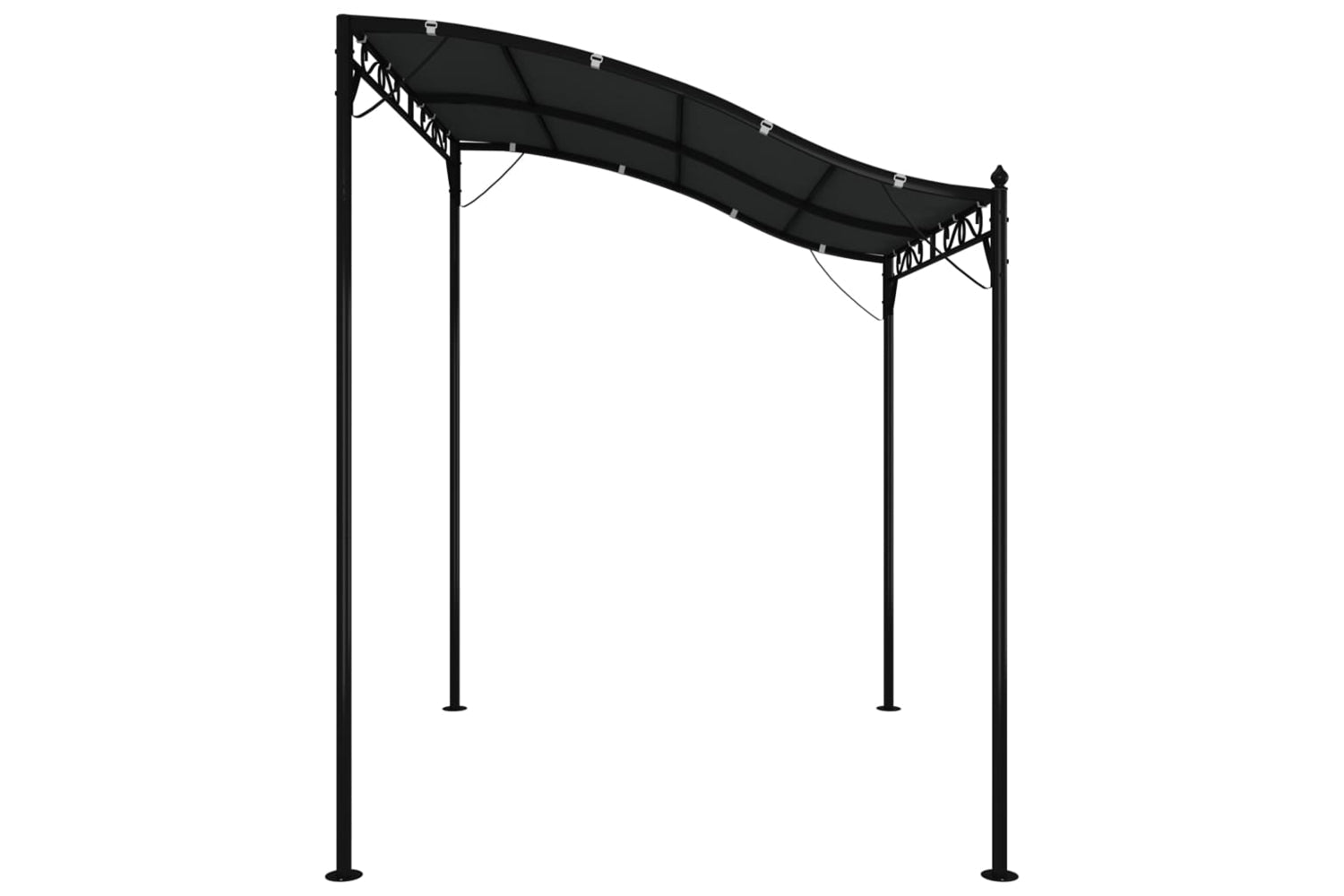Vidaxl 362392 Canopy Anthracite 2x2.3 M 180 G/mâ² Fabric And Steel-3