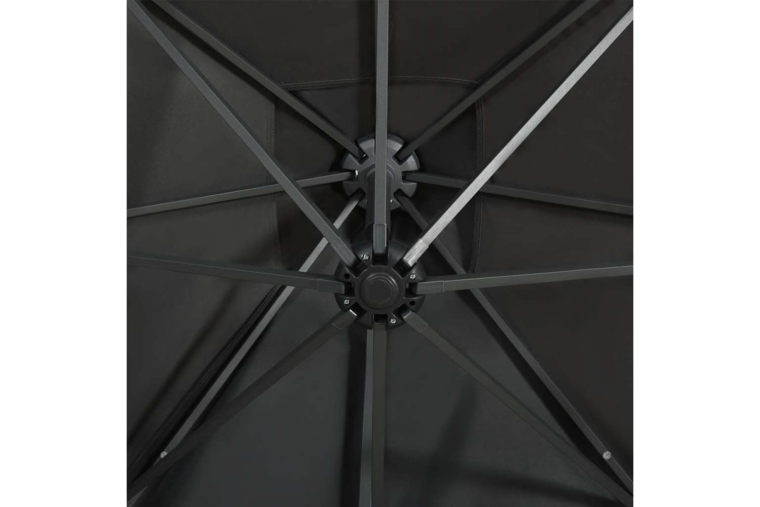 Vidaxl 312322 Cantilever Umbrella With Pole And Led Lights Anthracite 250 Cm-8