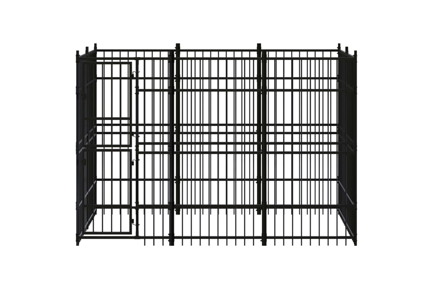 Vidaxl 3097957 Outdoor Dog Kennel Steel 5.53 M2-2