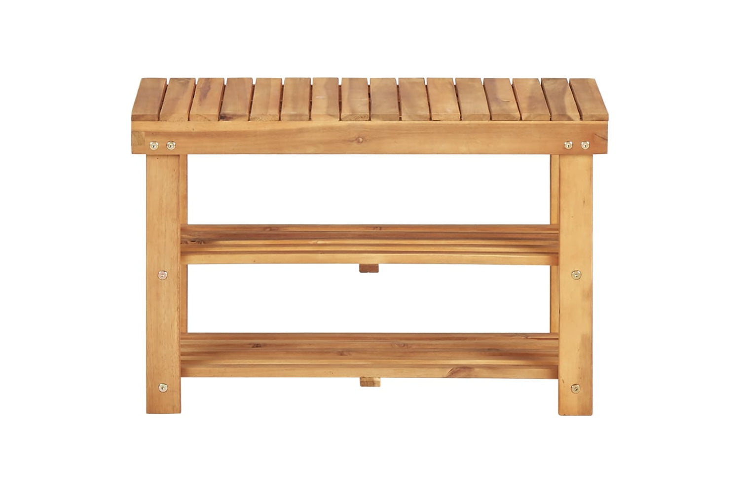 vidaXL 45930 Shoe Rack 70x32x46cm Solid Acacia Wood-2