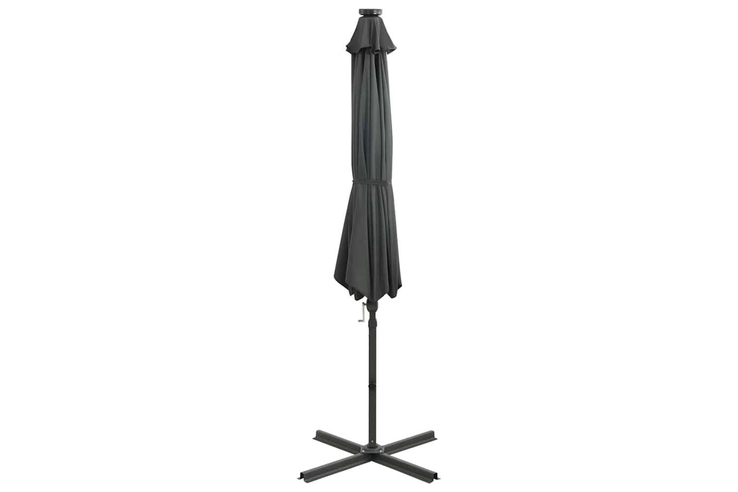 Vidaxl 312330 Cantilever Umbrella With Pole And Led Lights Anthracite 300 Cm-7