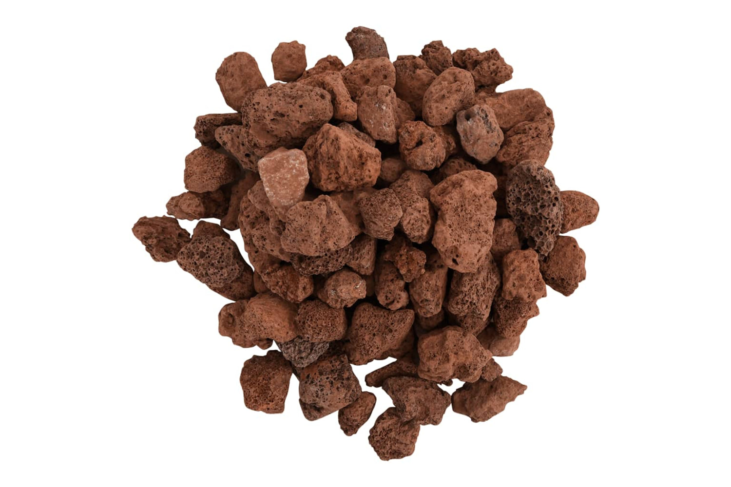 vidaXL 3217174 Volcanic Rocks 10 Kg Red 1-2cm-3