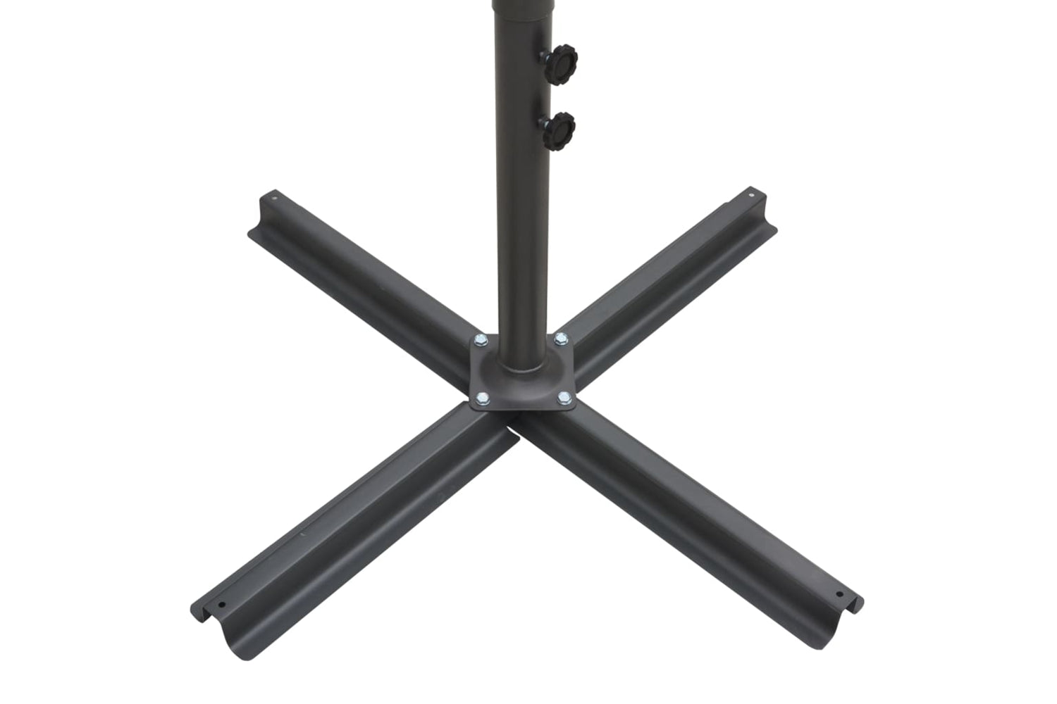 vidaXL 47322 Double Parasol With Steel Pole 250x250cm Anthracite-5