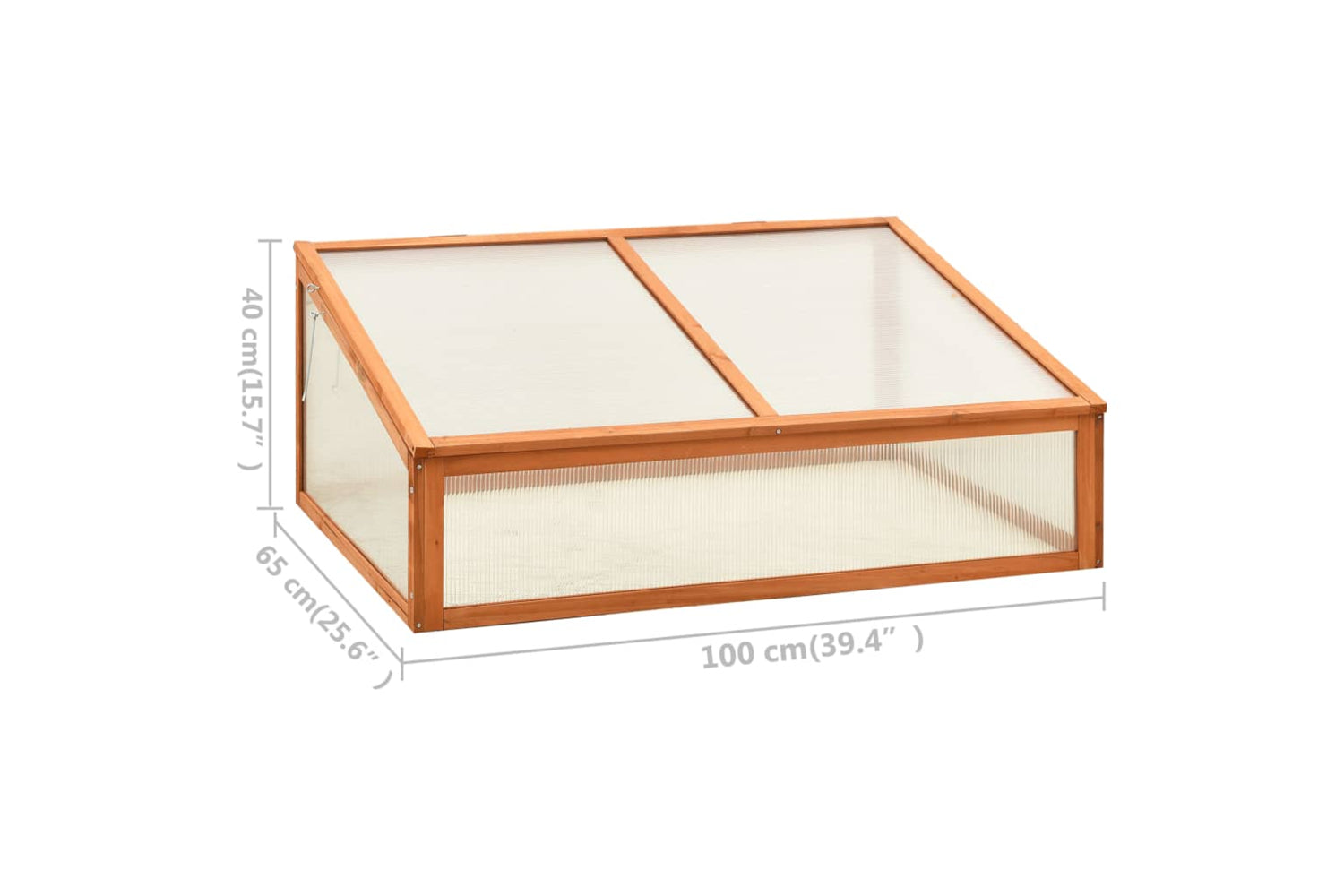 vidaXL 314850 Greenhouse 100x65x40cm Firwood-7
