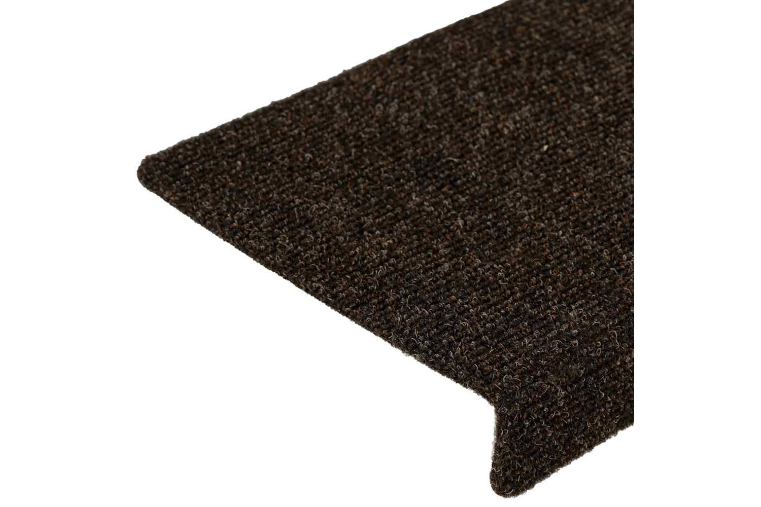 vidaXL 326187 Stair Mats 15 Pcs Needle Punch 65x21x4cm Dark Brown-5