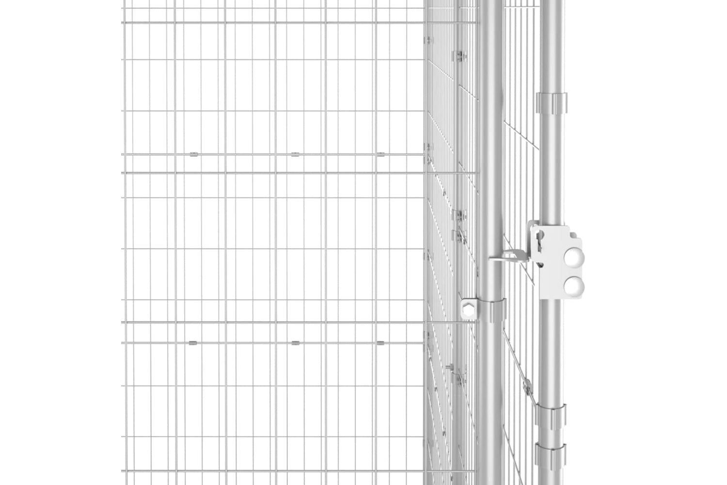 Vidaxl 3082271 Outdoor Dog Kennel Galvanised Steel With Roof 4.84 M2-5