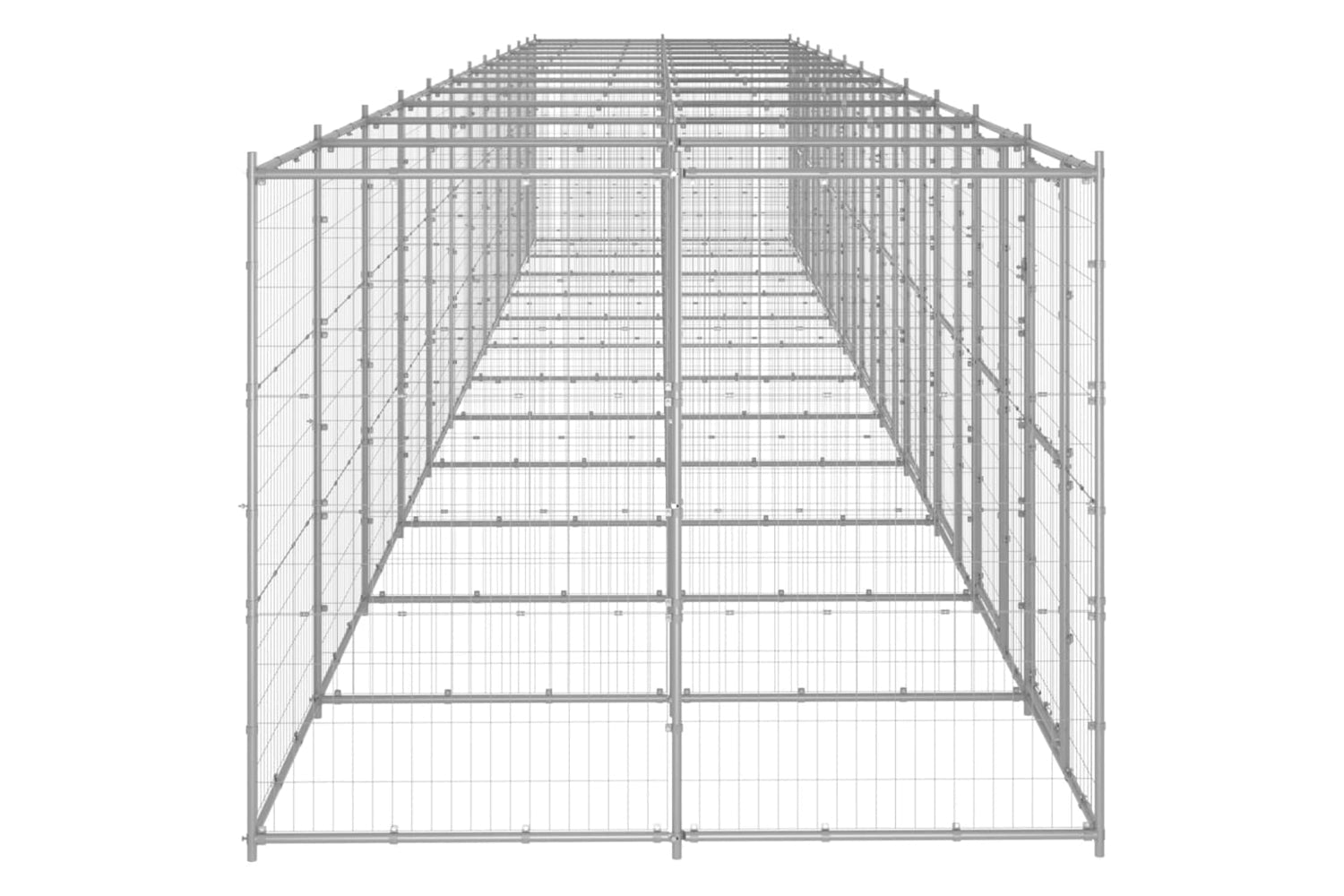 Vidaxl 3082292 Outdoor Dog Kennel Galvanised Steel 29.04 M2-3