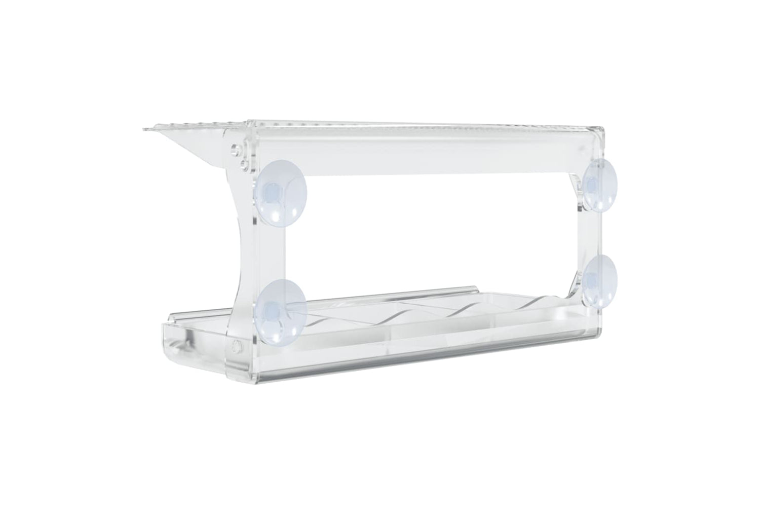 vidaXL 318304 Window Bird Feeders 2 Pcs Acrylic 30x12x15cm-5