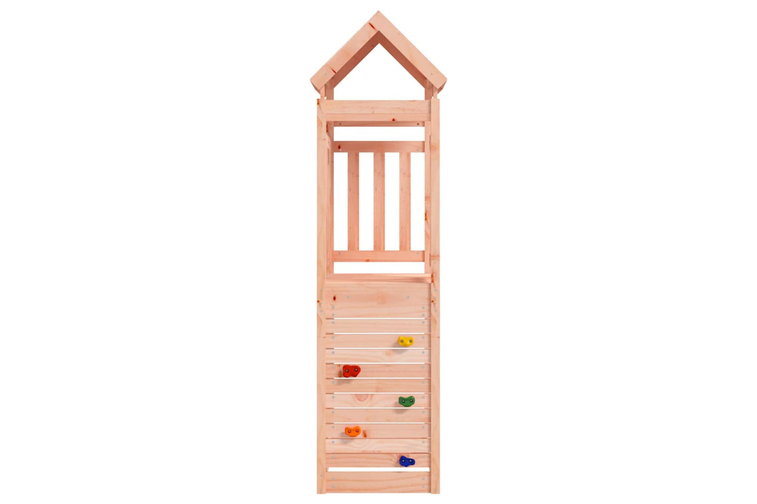 Vidaxl Play Tower With Rockwall 53x110.5x214 Cm Solid Wood Douglas-3