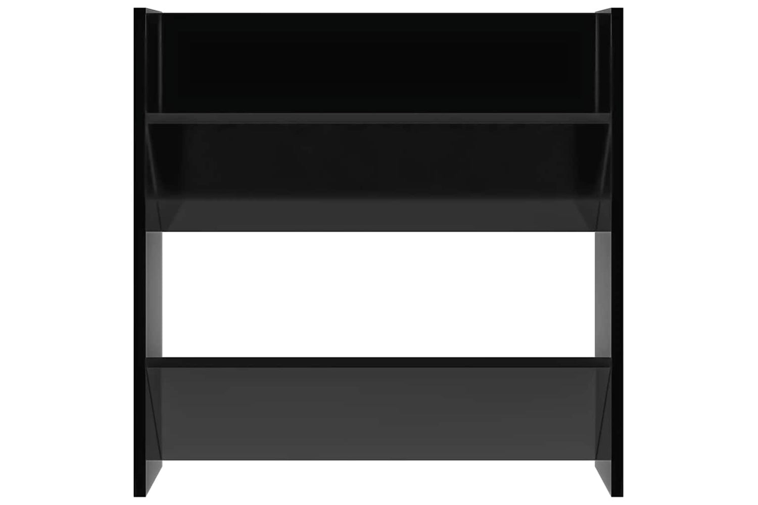 vidaXL 806736 Wall Shoe Cabinets 2 Pcs High Gloss Black 60x18x60cm Engineered Wood-5
