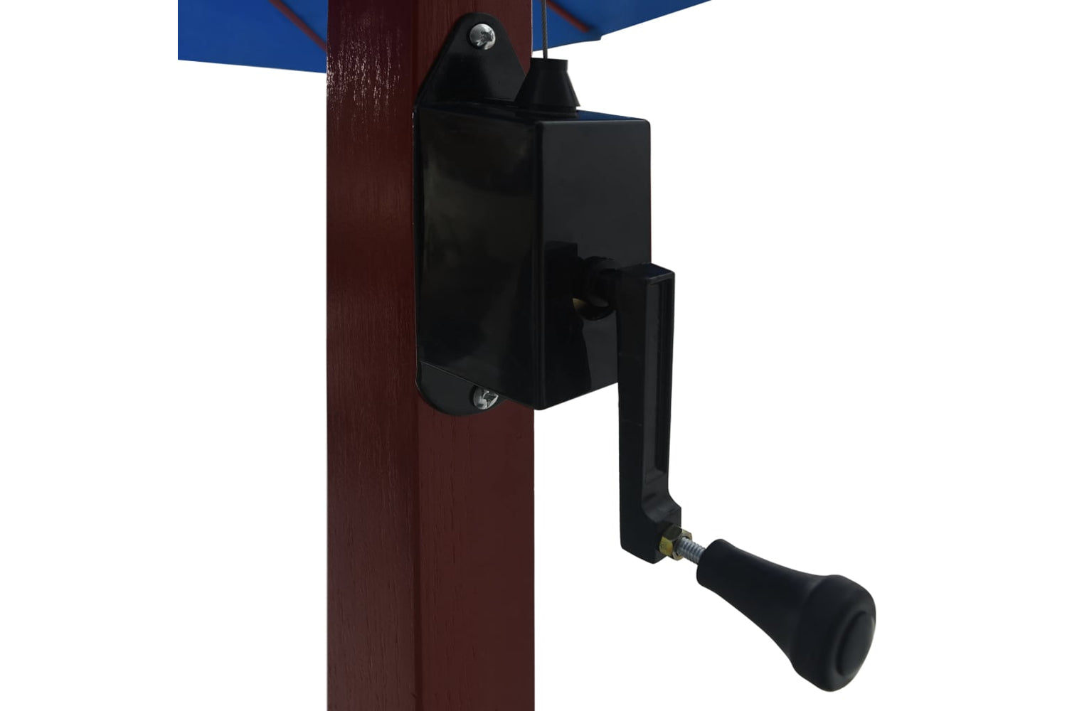 vidaXL 47123 Hanging Parasol With Wooden Pole 400x300cm Blue-5