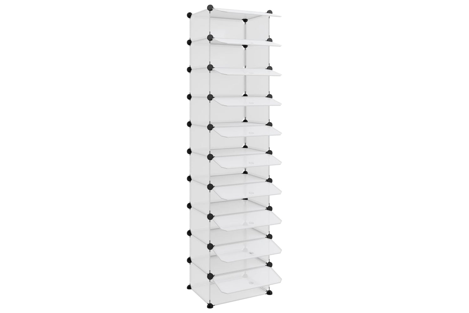 vidaXL 340561 Shoe Rack Transparent 44x32x174cm Pp-5