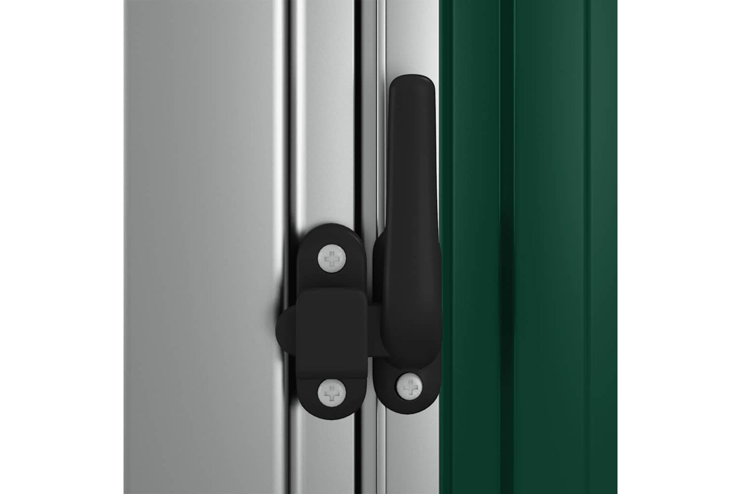 vidaXL 150903 Garden Shed Green 180.5x97x209.5cm Galvanised Steel-6