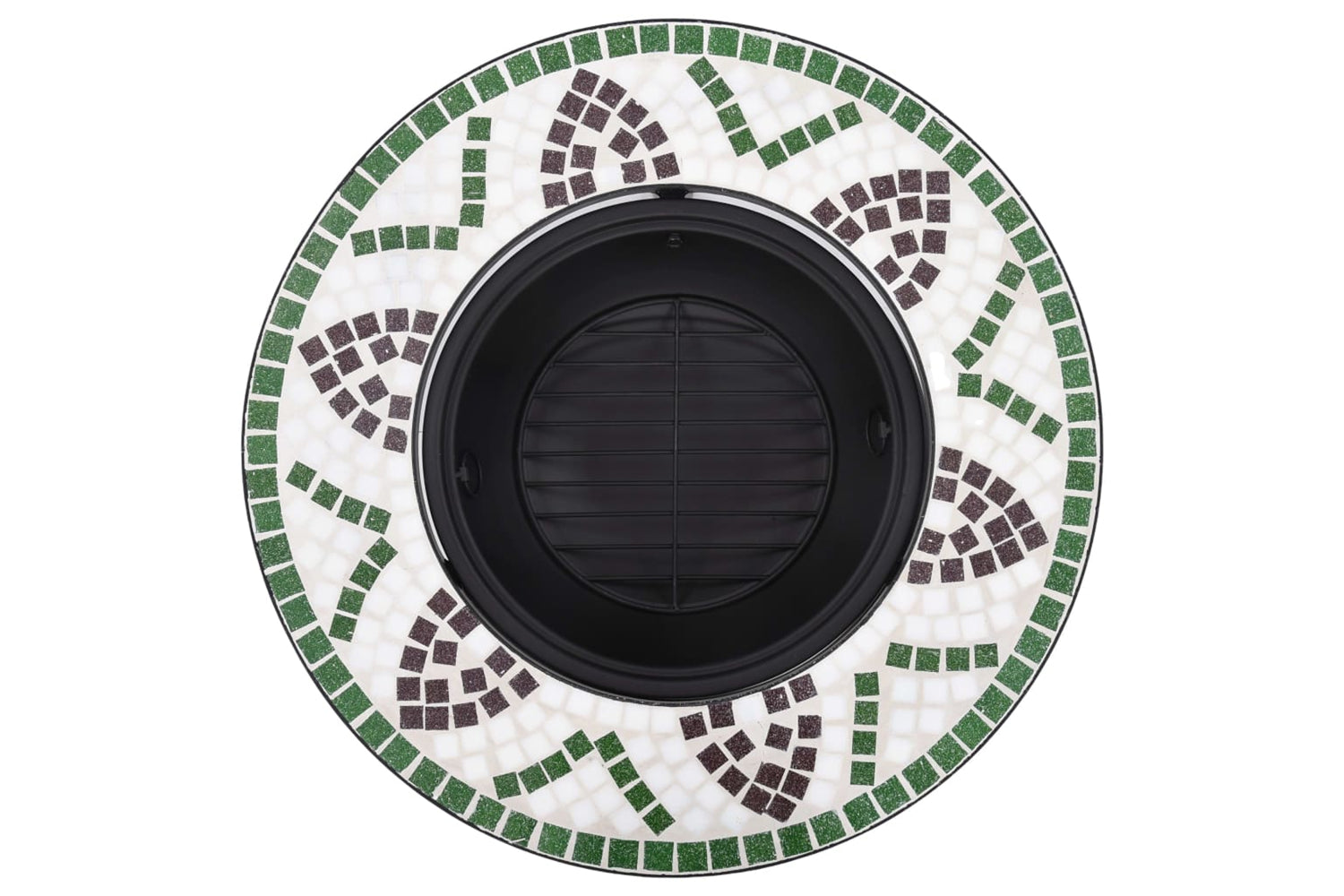 Vidaxl 46722 Vidaxl Mosaic Fire Pit Green 68cm Ceramic-6