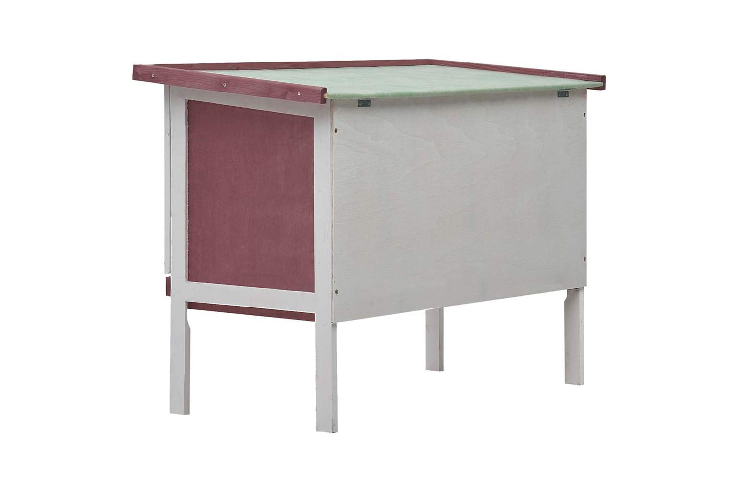 Vidaxl 170829 Outdoor Rabbit Hutch 1 Layer Brown Wood-4