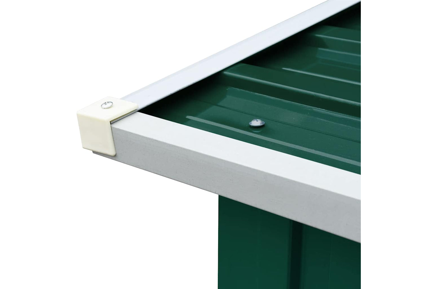 vidaXL 47080 Log Storage Shed Galvanised Steel 172x91x154cm Green-4