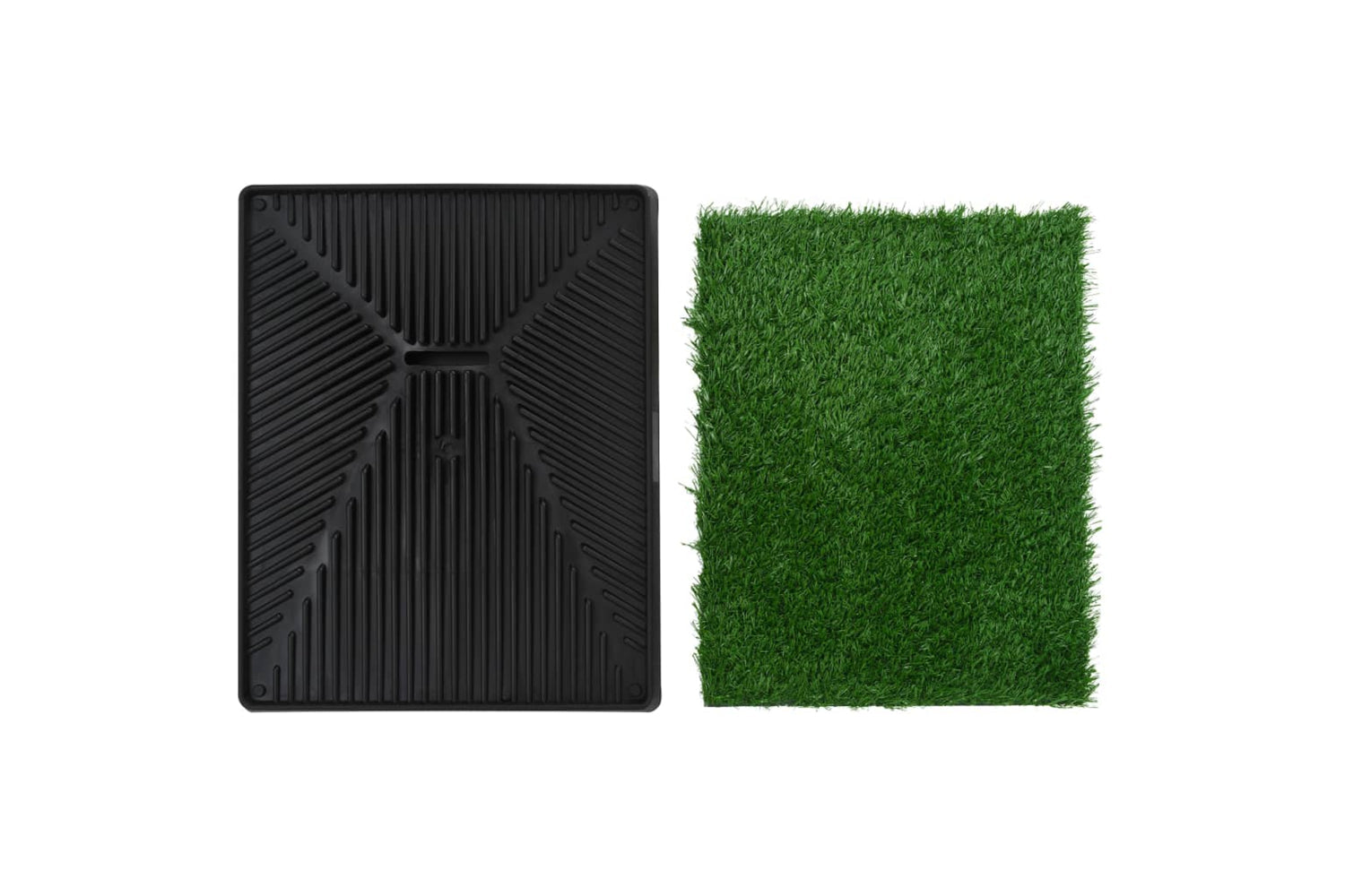 vidaXL 170767 Pet Toilets 2 Pcs With Tray & Faux Turf Green 63x50x7cm Wc-5
