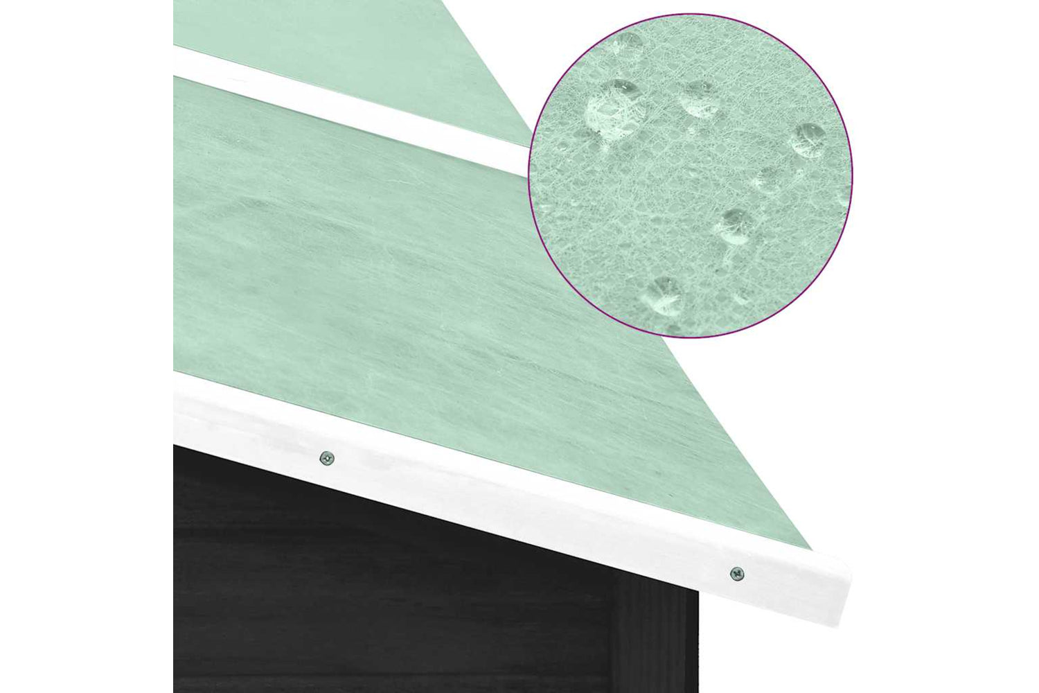 Vidaxl 170873 Outdoor Rabbit Hutch With Run Grey And White Solid Fir Wood-5