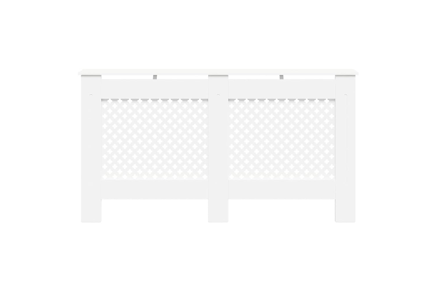 vidaXL 3051378 Radiator Covers 2 Pcs White 152x19x81.5cm Mdf-4