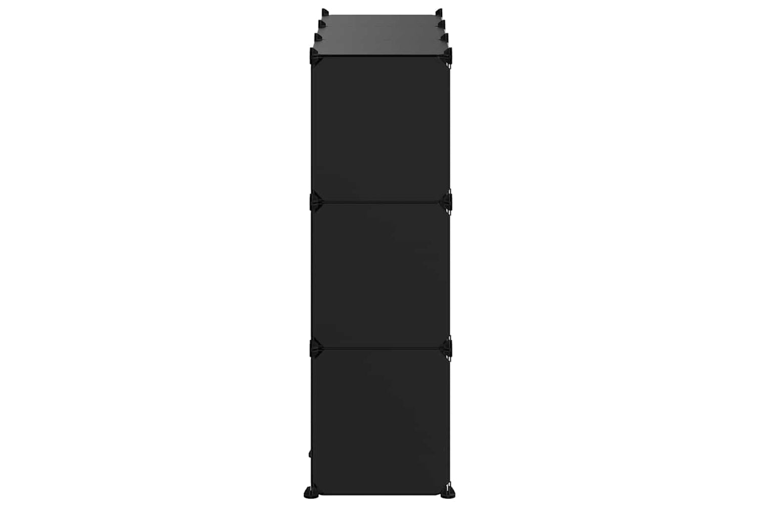 Vidaxl 340558 Storage Cube Organiser With 9 Cubes And Doors Black Pp-5