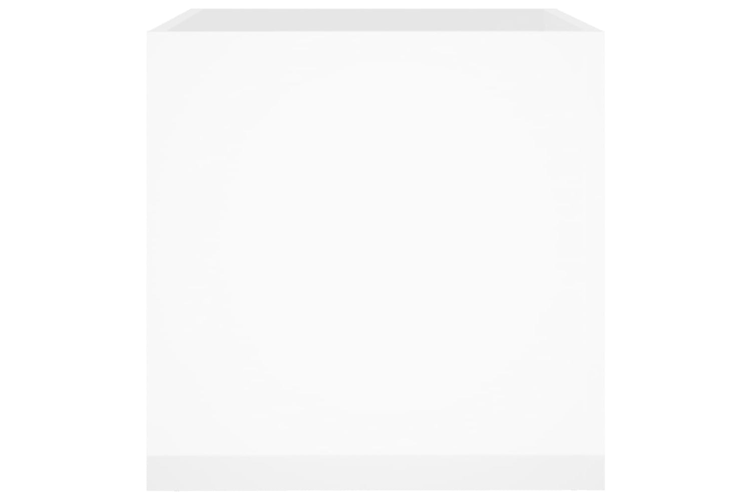 vidaXL 808798 Planter Box High Gloss White 40x40x40cm Engineered Wood-5