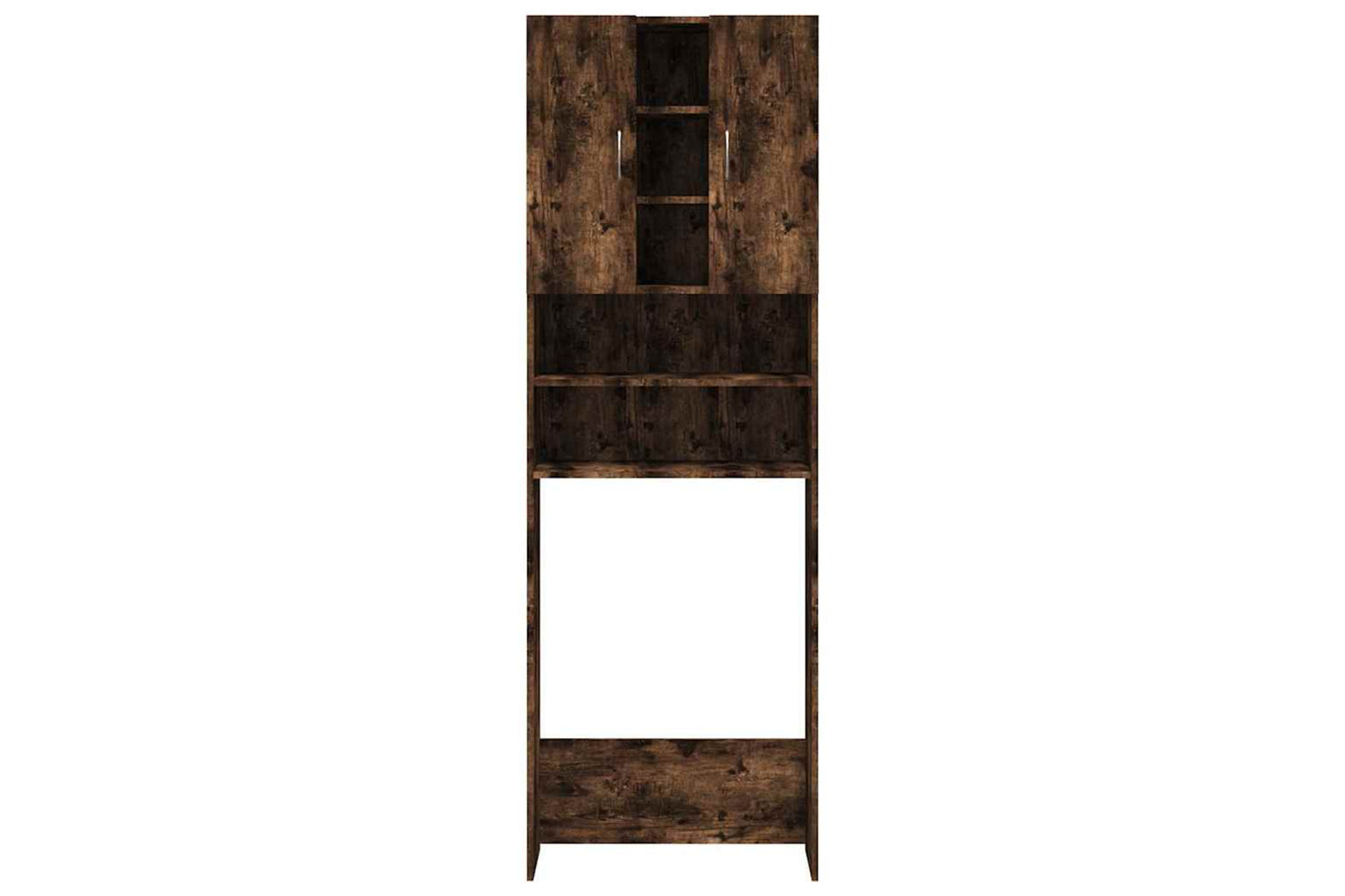 Vidaxl 815957 Washing Machine Cabinet Smoked Oak 64x25.5x190 Cm-5
