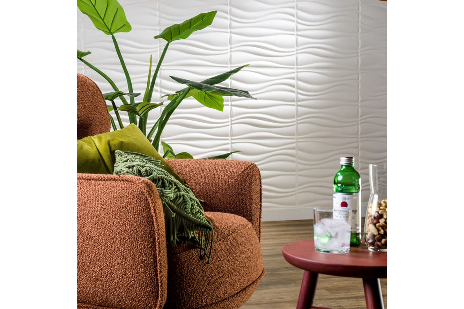 Wallart 276196 24 Pcs 3d Wall Panels Ga-wa04 Waves-6