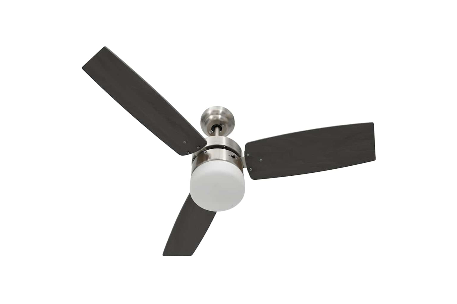 vidaXL 51491 Ceiling Fan With Light And Remote Control 108cm Dark Brown-4