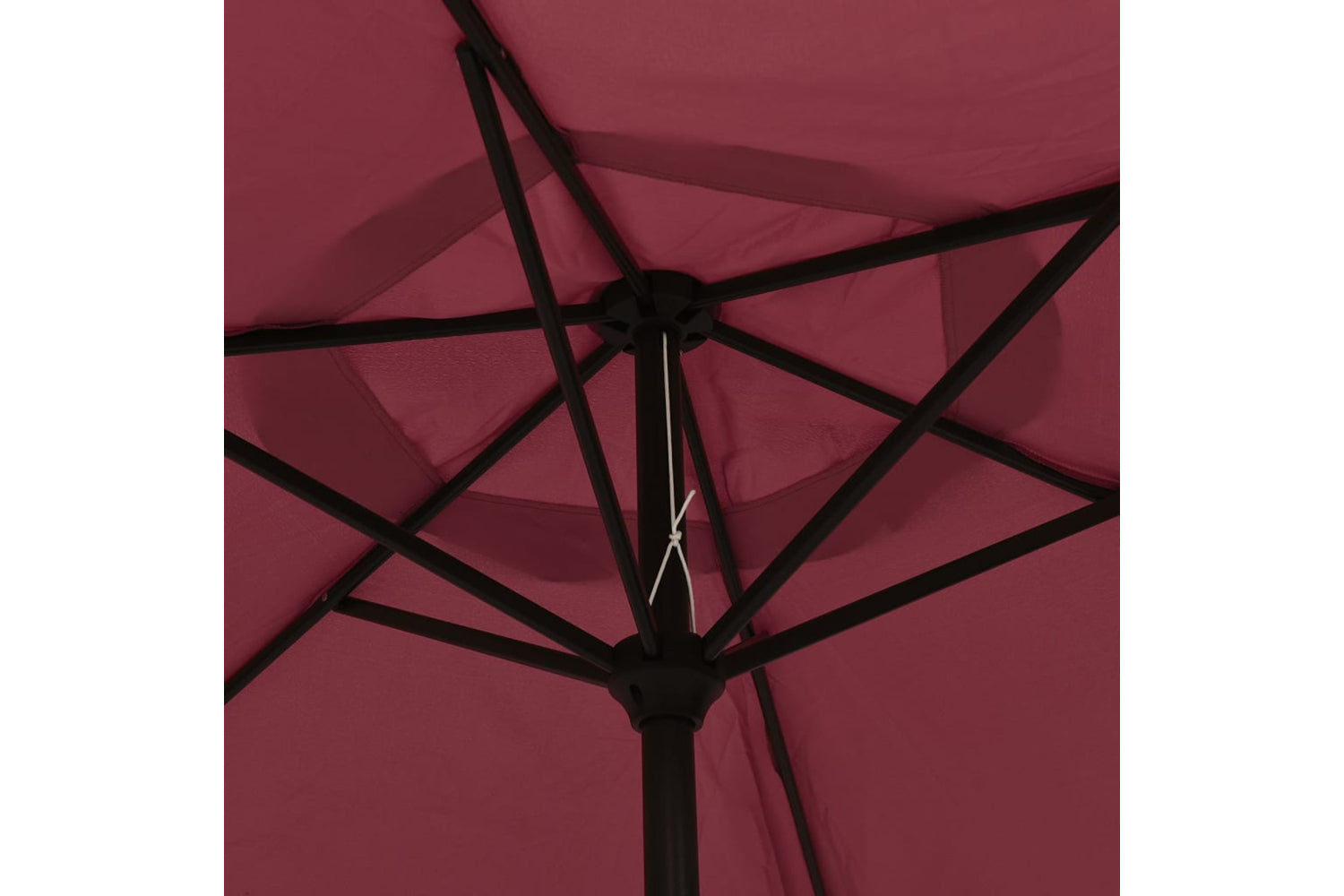 vidaXL 313756 Outdoor Parasol With Led Lights And Steel Pole 300cm Bordeaux Red-6