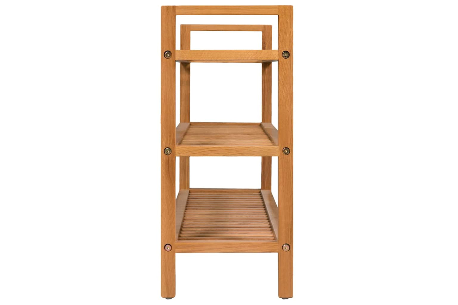 Vidaxl Shoe Rack With 3 Shelves 100x27x60 Cm Solid Oak Wood-3