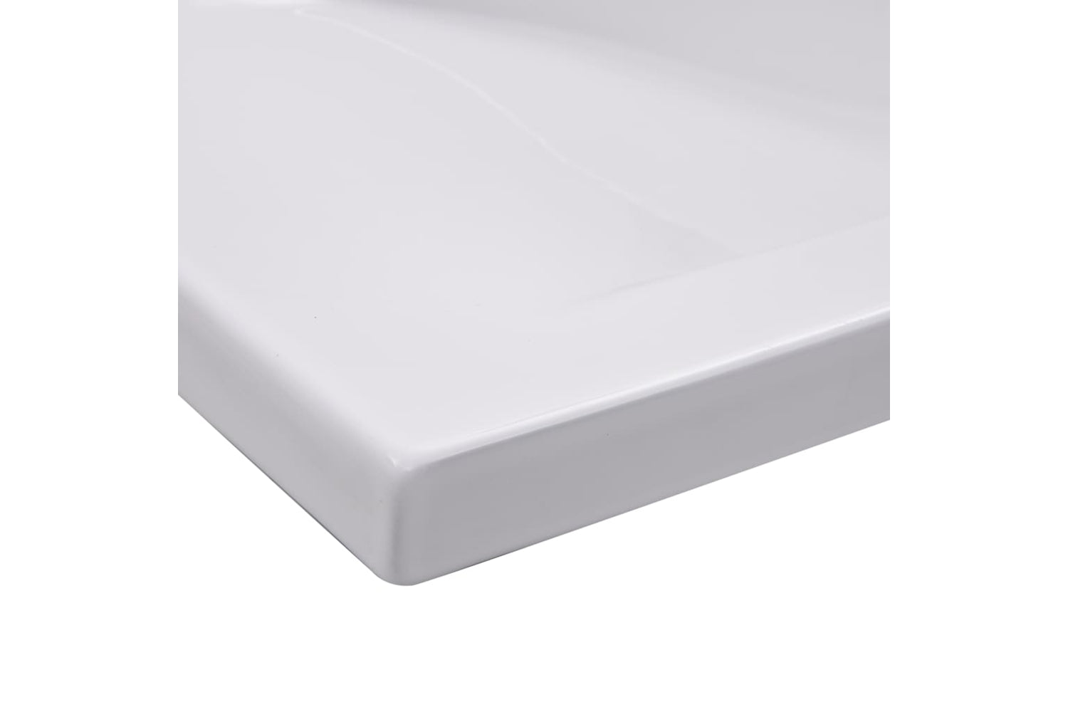 vidaXL 145064 Built-in Basin 101x39.5x18.5cm Ceramic White-5