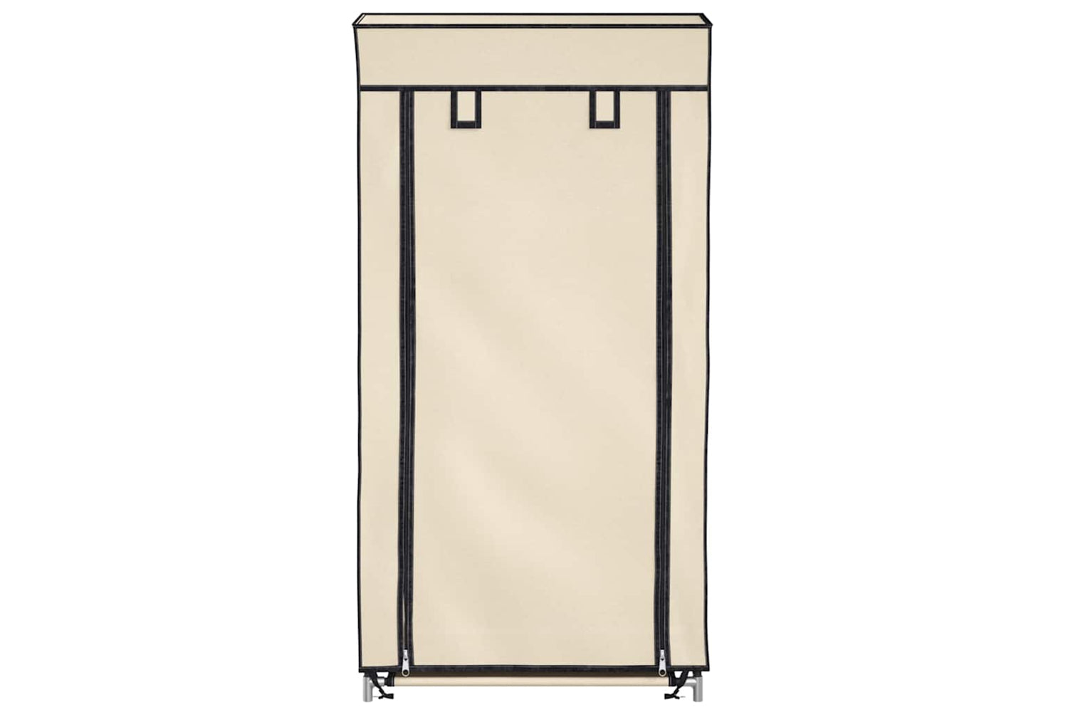 vidaXL 282429 Shoe Cabinet With Cover Cream 58x28x106cm Fabric-3