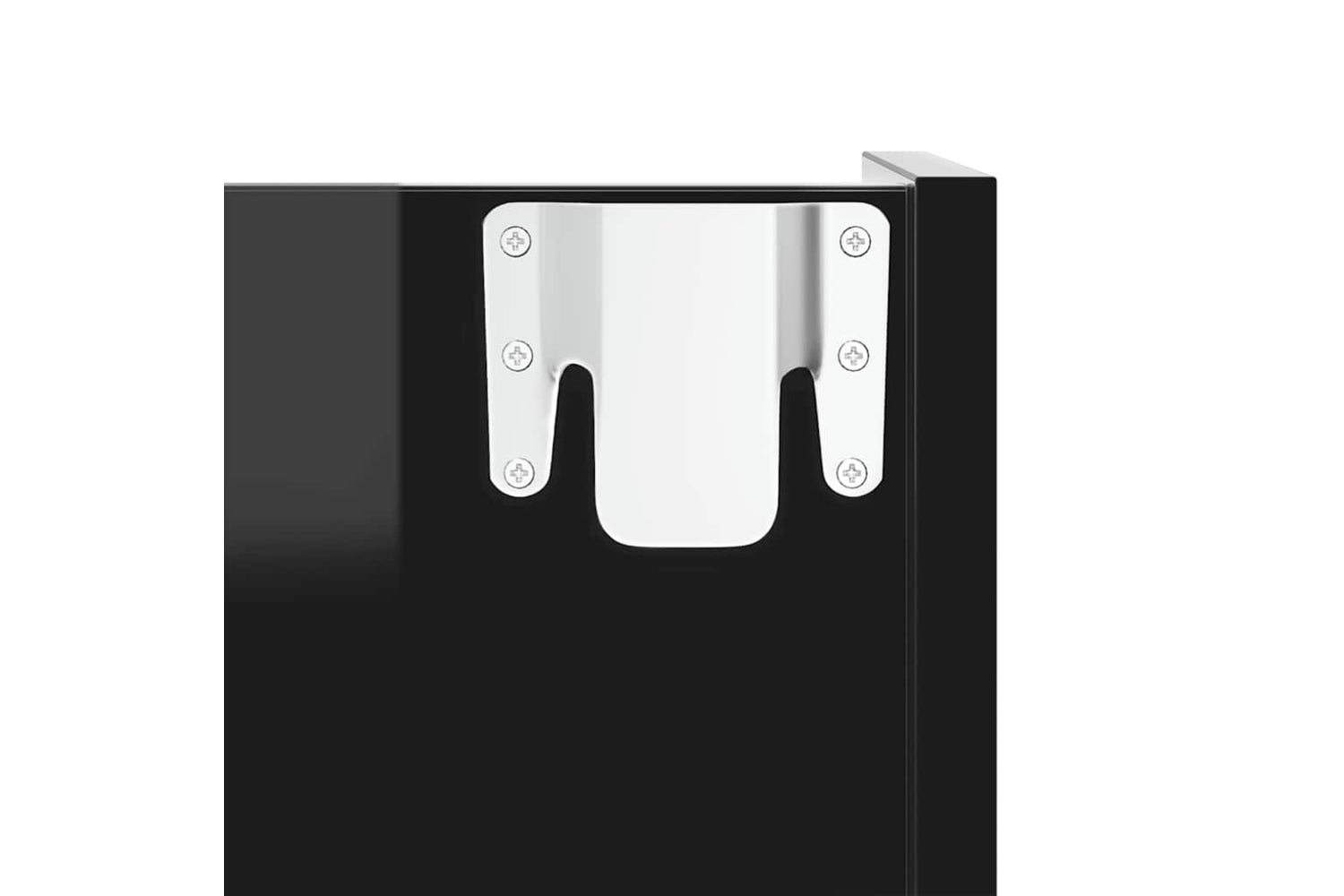 vidaXL 806736 Wall Shoe Cabinets 2 Pcs High Gloss Black 60x18x60cm Engineered Wood-8