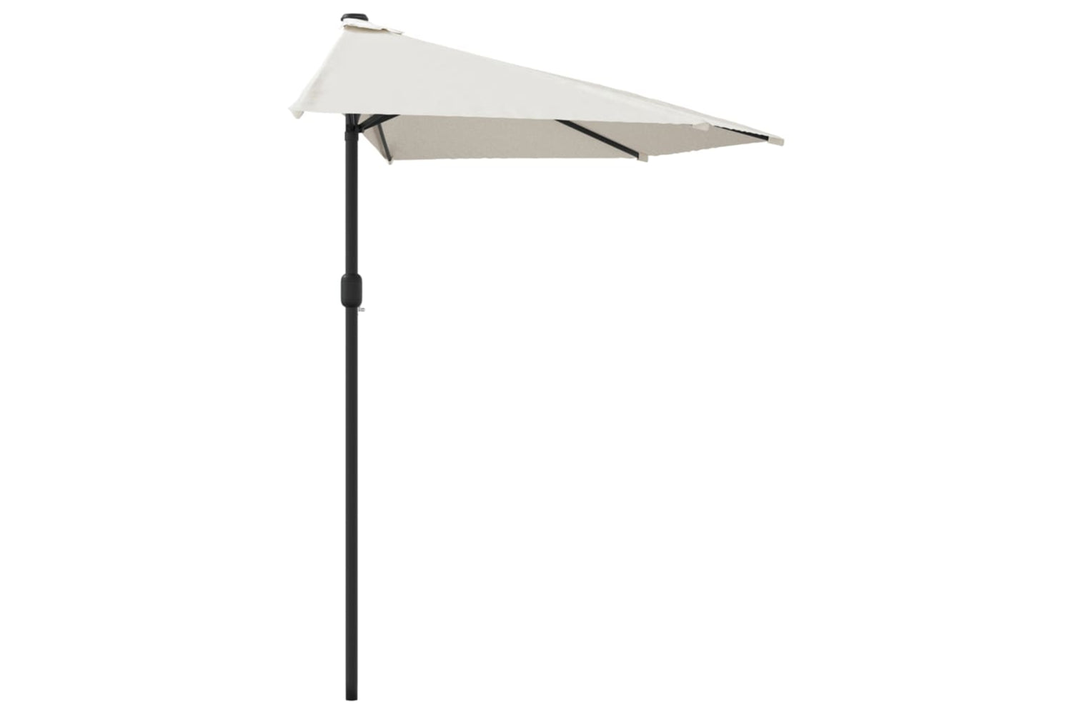 vidaXL 44587 Balcony Parasol With Aluminium Pole Sand 270x144cm Half-3