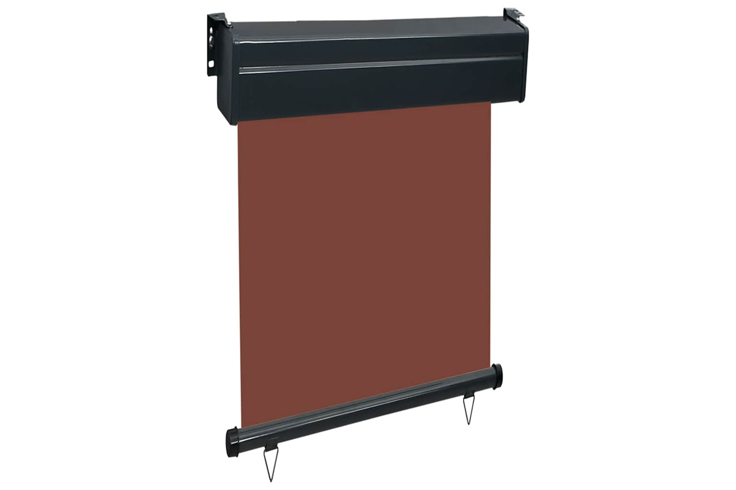 vidaXL Balcony Side Awning 65x250cm Brown-3
