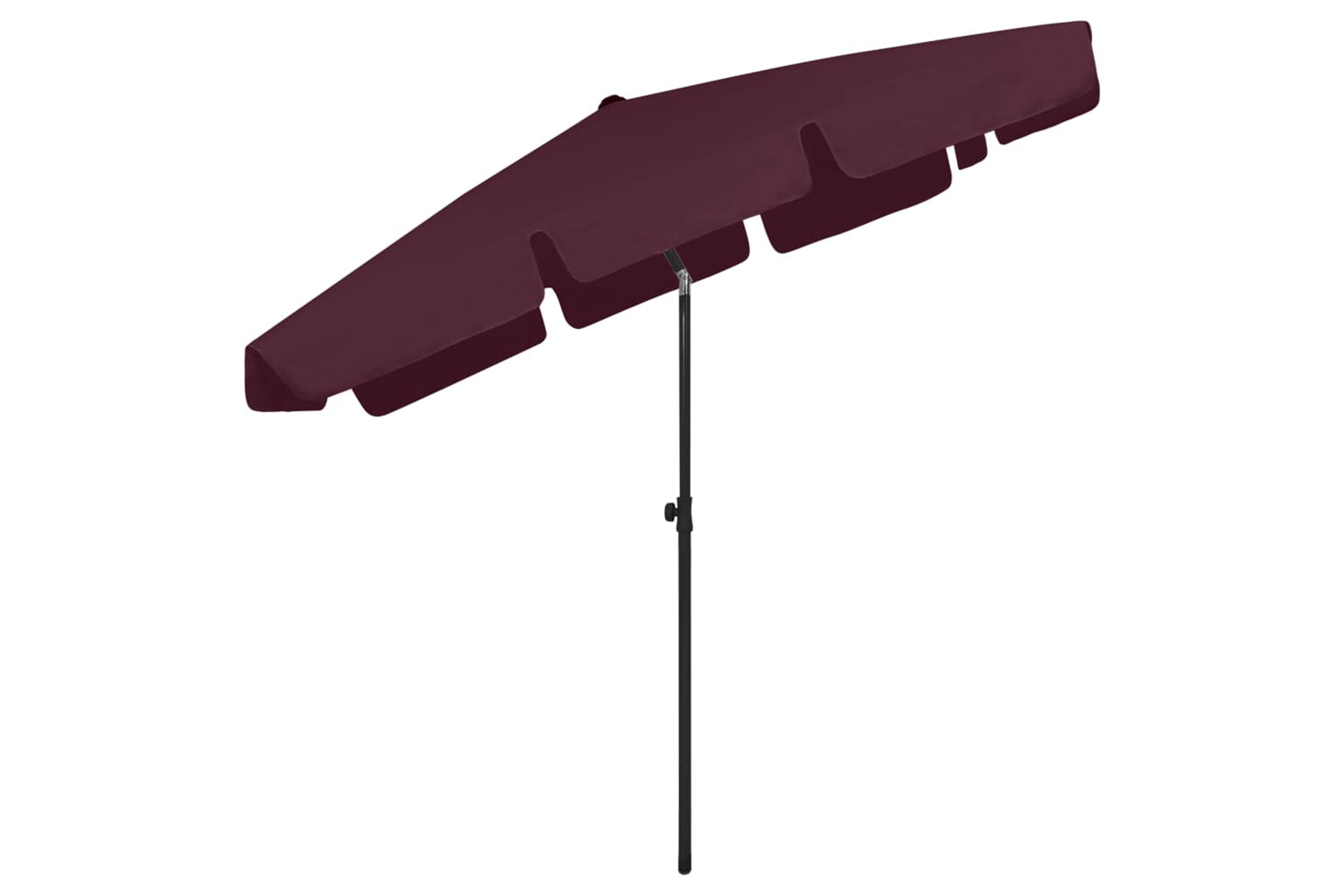 vidaXL 314731 Beach Umbrella Bordeaux Red 200x125cm-4