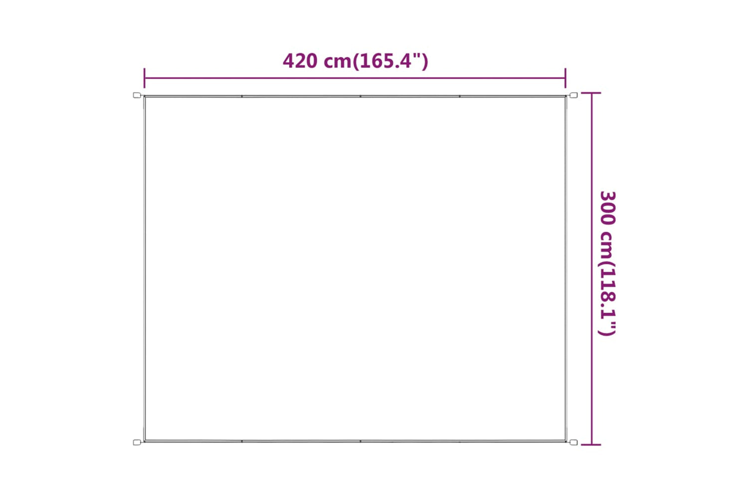 vidaXL 148341 Vertical Awning Light Green 300x420cm Oxford Fabric-5