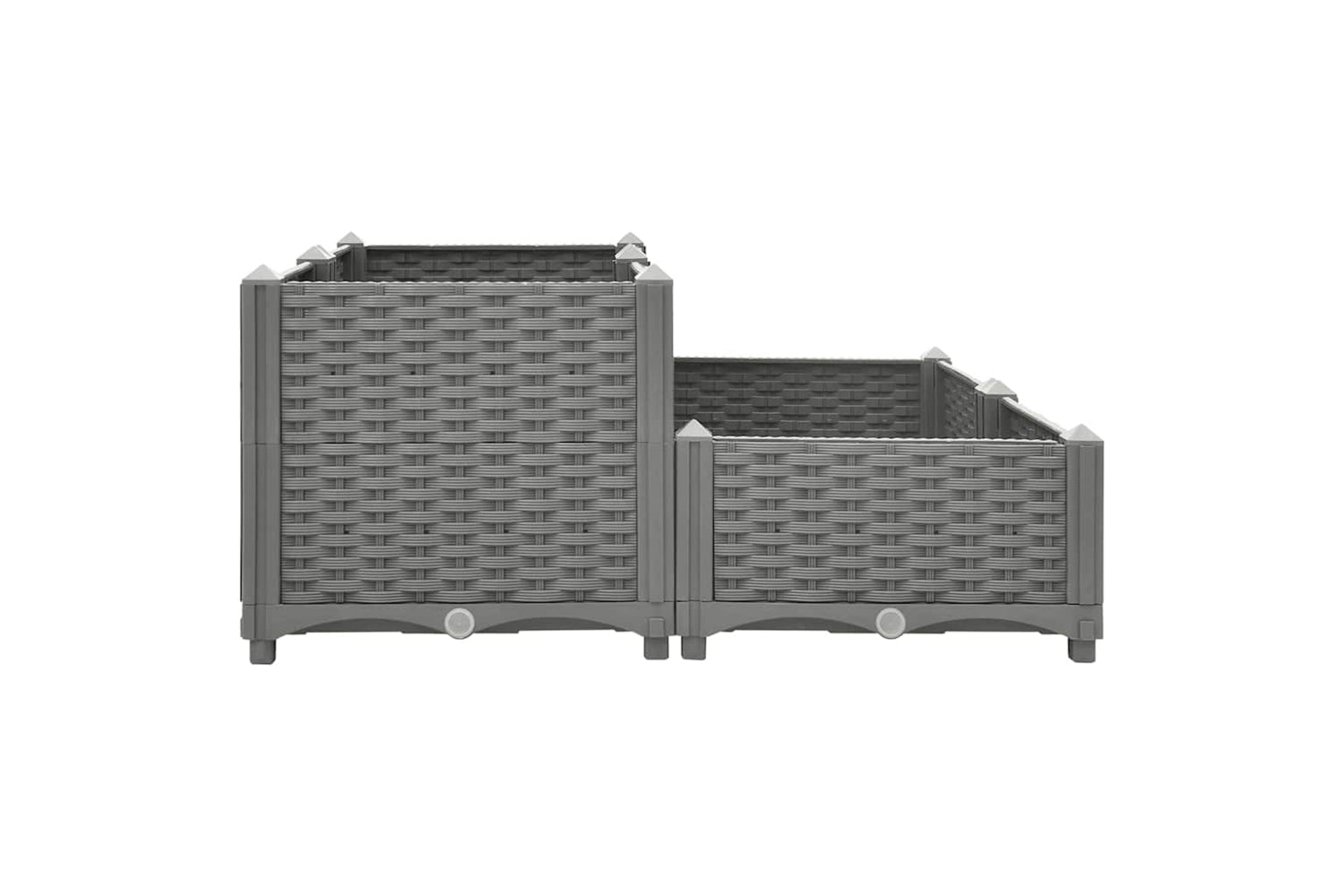 vidaXL 153301 Raised Bed 80x80x38cm Polypropylene-3
