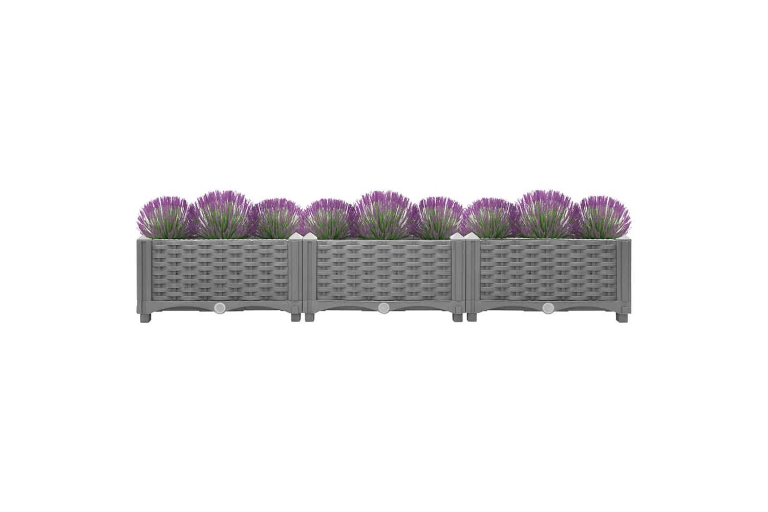 vidaXL Raised Bed 120x40x23cm Polypropylene-3