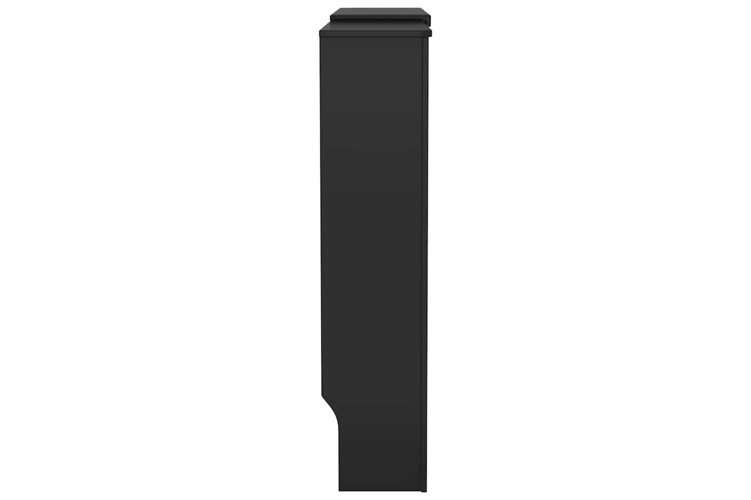 vidaXL Mdf Radiator Cover Black 205cm-4