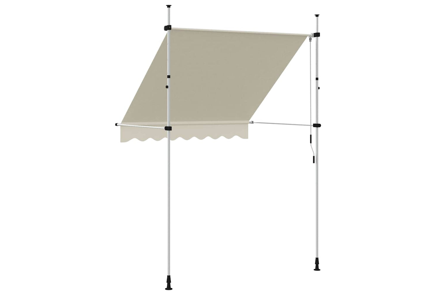 vidaXL 143694 Manual Retractable Awning 200cm Cream-4