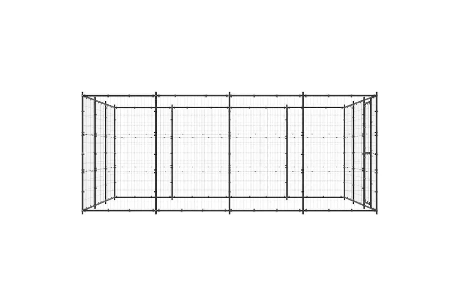 Vidaxl 3082313 Outdoor Dog Kennel Steel 14.52 M2-4