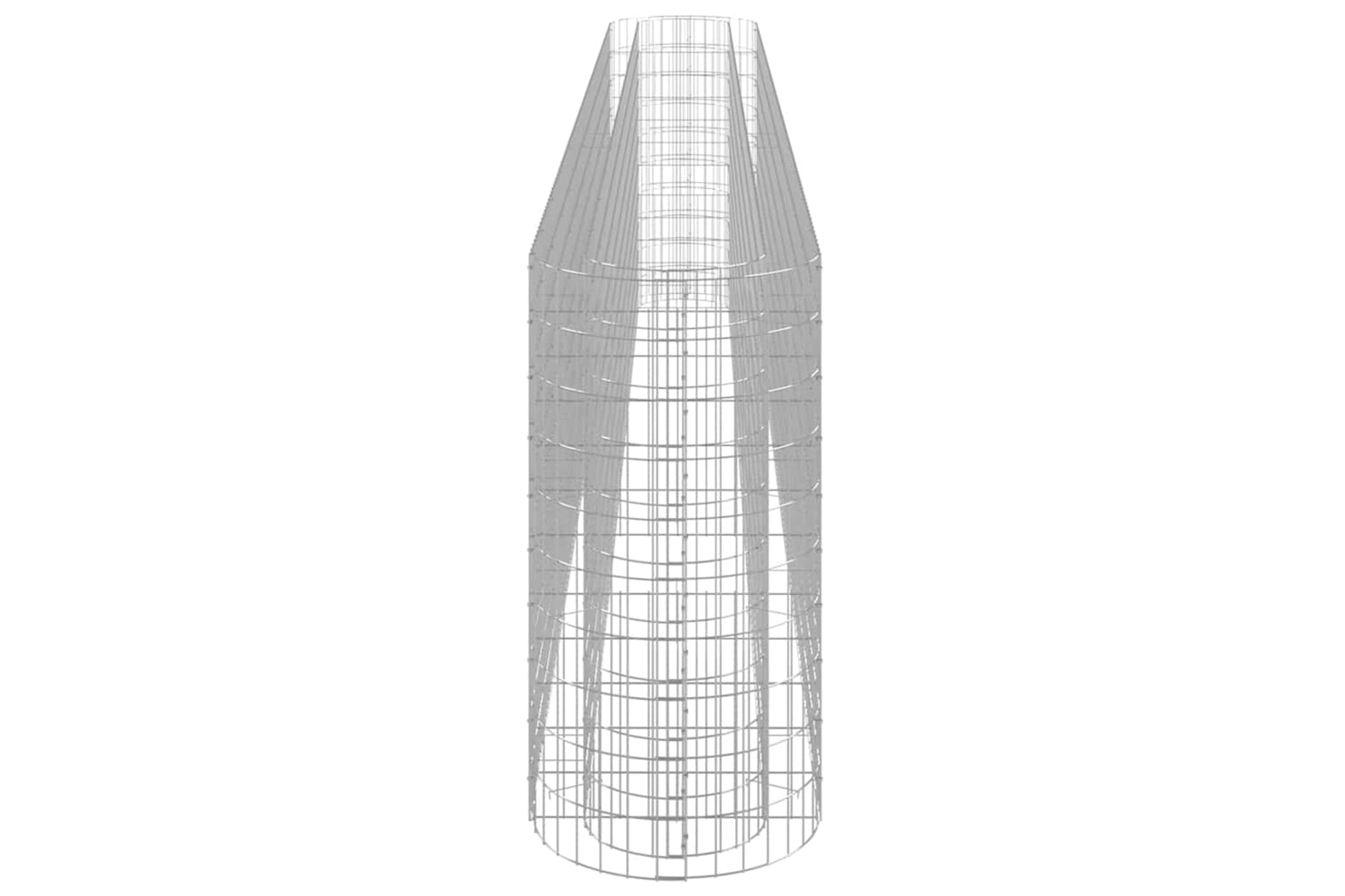 vidaXL 152037 Gabion Raised Bed Galvanised Iron 470x50x100cm-4