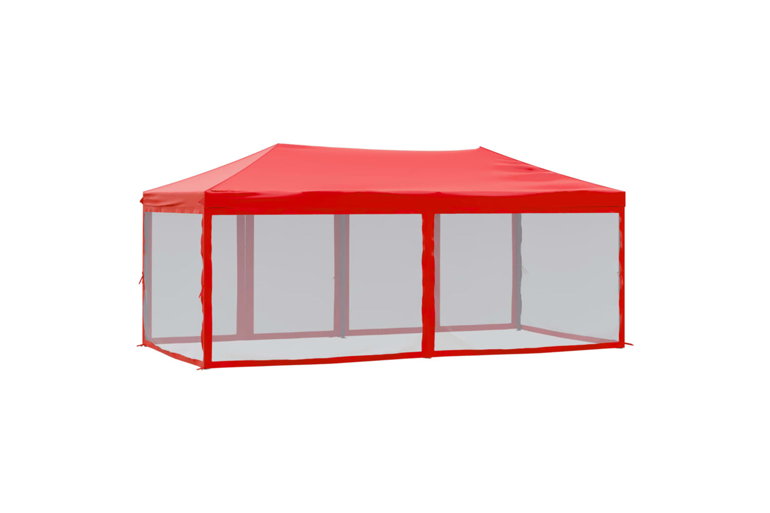 Vidaxl Folding Party Tent With Sidewalls Red 3x6 M-4