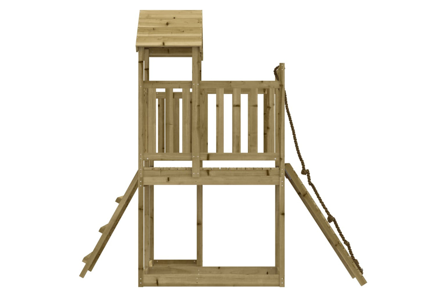Vidaxl 3155833 Playhouse With Climbing Wall Impregnated Wood Pine-5