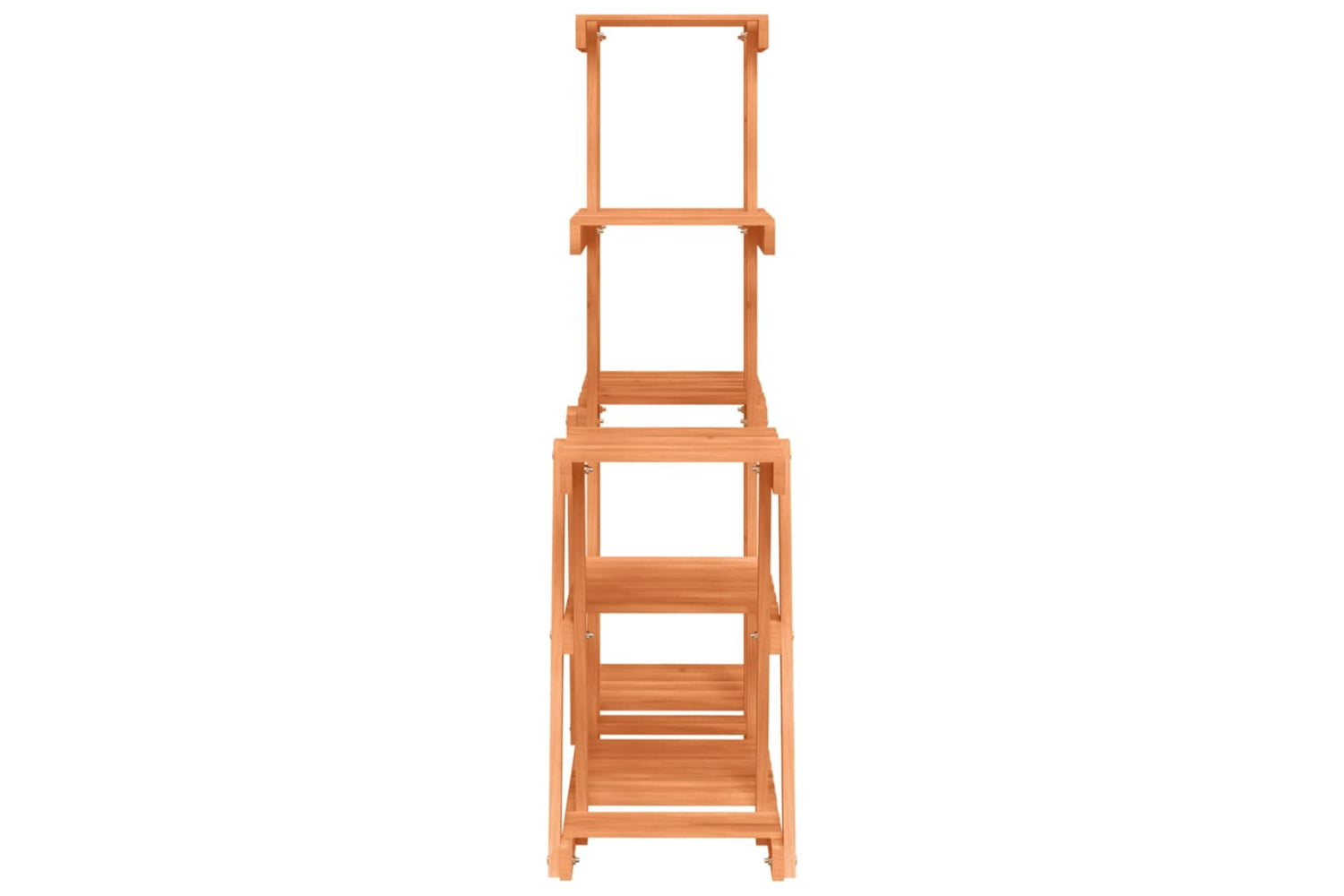 vidaXL 362880 Flower Stand 95x25x96cm Solid Wood Fir-4